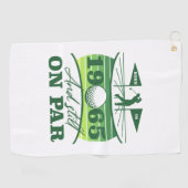 1965 60. Birthday Golf Spaß Golfhandtuch (Horizontal)
