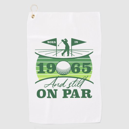 1965 60. Birthday Golf Spaß Golfhandtuch (Vorderseite)