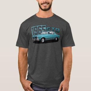 1965 65 GTO Klassiker Old School Muscle Blaues Aut T-Shirt
