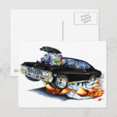 1965-66 Impala Black Car Postkarte (Vorne/Hinten)