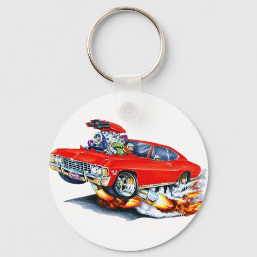 1965-66 Impala Red Car Schlüsselanhänger (Vorderseite)