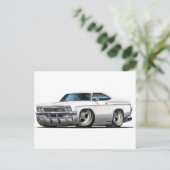 1965-66 Impala White Car Postkarte (Stehend Vorderseite)