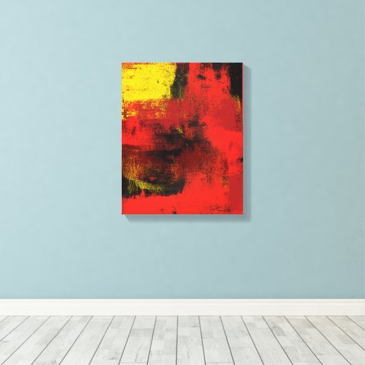 1965 Abstrakte Leinwand (Insitu (Holzboden))