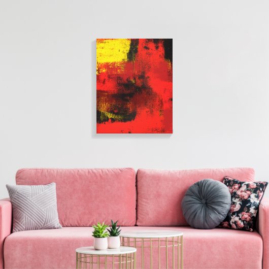 1965 Abstrakte Leinwand (Insitu (Wohnzimmer))