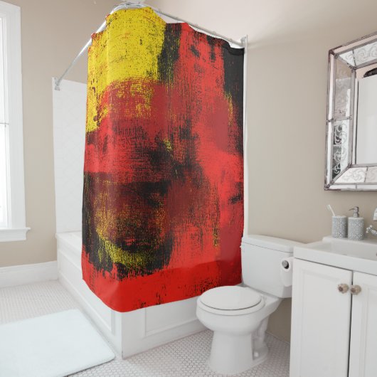 1965 Abstrakter Duschvorhang (Beispiel)