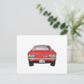 1965 Chevrolet Corvair Front View Postkarte (Stehend Vorderseite)