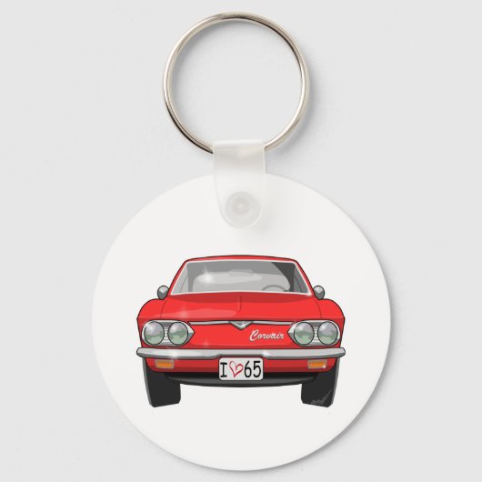 1965 Chevrolet Corvair Front View Schlüsselanhänger (Vorderseite)
