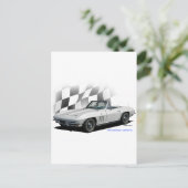 1965 Chevrolet Corvette Postkarte (Stehend Vorderseite)