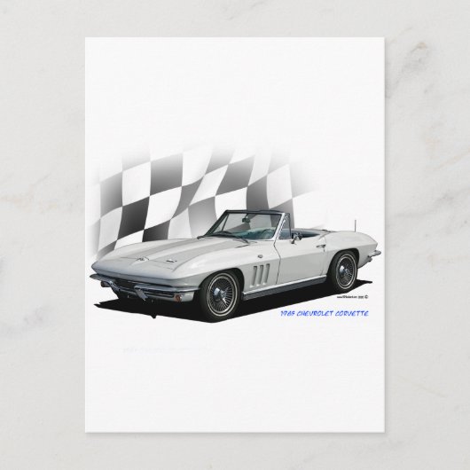 1965 Chevrolet Corvette Postkarte (Vorderseite)