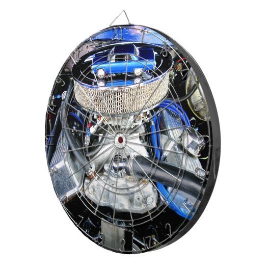 1965 Chevy Chevelle Blue Dartscheibe (Vorderseite rechts)