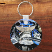 1965 Chevy Chevelle Blue Schlüsselanhänger (Vorderseite)