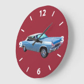 1965 Chevy Impala 327 Convertible Große Wanduhr (Winkel)