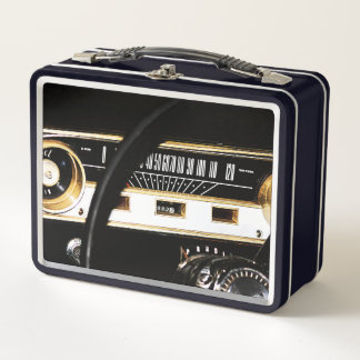 1965 Classic Car Dashboard Metall Brotdose