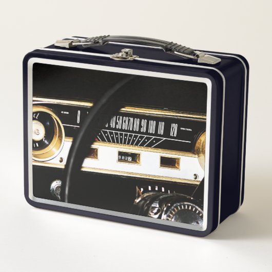 1965 Classic Car Dashboard Metall Brotdose (Vorderseite)