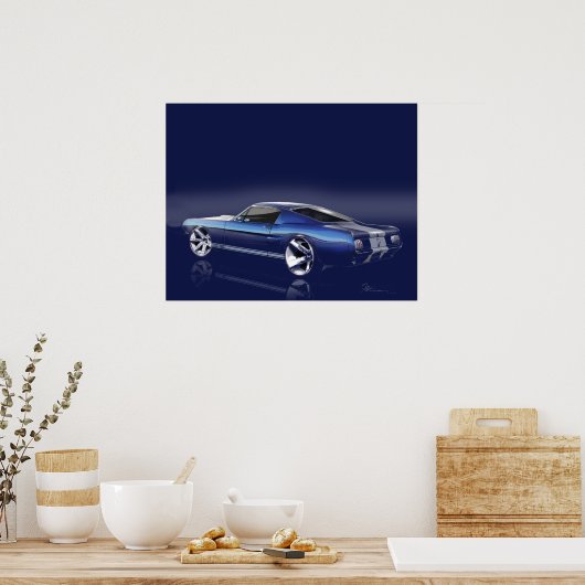 1965 Classic Mustang Poster (Küche)
