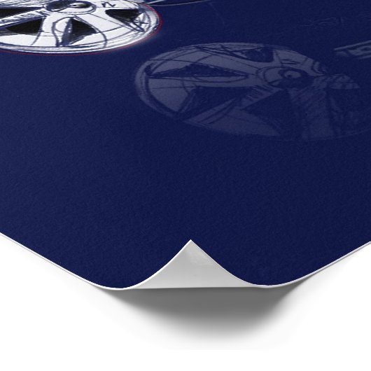 1965 Classic Mustang Poster (Ecke)