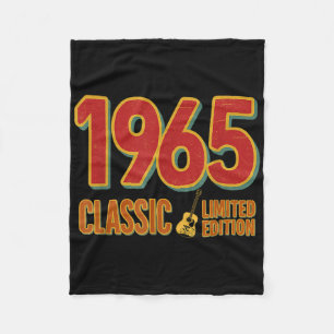 1965 Clic Limited Edition Vintage Gitarre Geburtst Fleecedecke