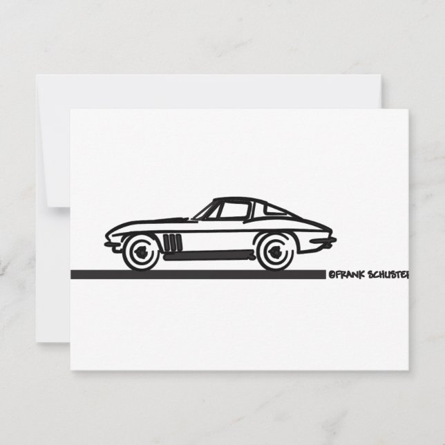 1965 Corvette Stingray Split Blk (Vorderseite)