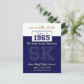 1965 Custom Class Wiedersehen Rett-the-Date Ankündigungspostkarte (Stehend Vorderseite)