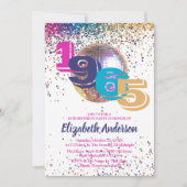 1965 Farbenfrohe Disco 60. Geburtstagsparty Custom Einladung (Vorderseite)
