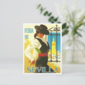 1965 Feria de Sevilla Postkarte (Stehend Vorderseite)