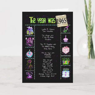 1965 Geburtstagspass-Fakten Karte