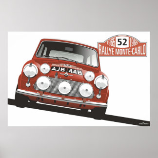 1965 Gewinner von Rallye Monte Carlo Poster