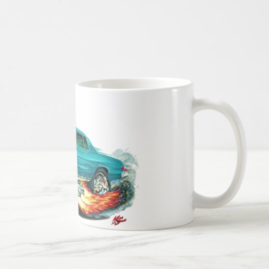 1965 GTO aquamarines Auto Kaffeetasse (Rechts)
