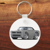 1965 GTO Grau-Schwarz Top Schlüsselanhänger (Vorderseite)