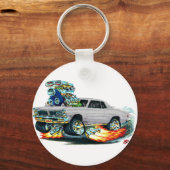 1965 GTO Gray Car Schlüsselanhänger (Vorderseite)