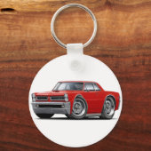 1965 GTO Red Car Schlüsselanhänger (Vorderseite)