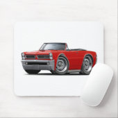 1965 GTO rotes Kabriolett Mousepad (Mit Mouse)