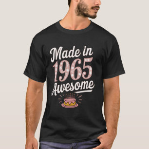 1965 hergestellt Tolles 60. Geburtstagskuchen-Feie T-Shirt