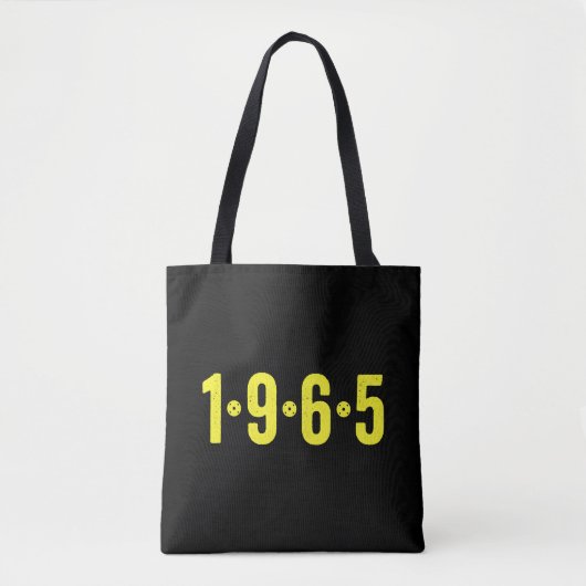 1965 Matching Retro Vintag Funny Pickleball Tasche (Vorderseite)
