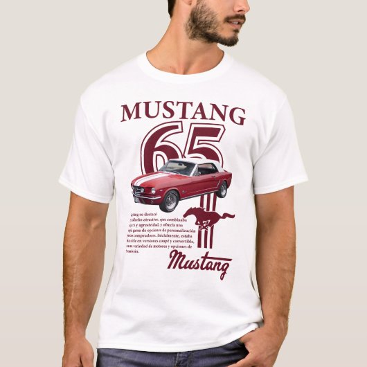 1965 Mustang T - Shirt - Klassischer amerikanische (Vorderseite)