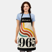 1965 Retro Stripe Vintag 60. Geburtstag Schürze (Getragen)