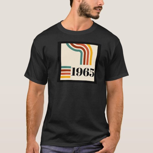 1965 Retro Stripe Vintag T-Shirt (Vorderseite)