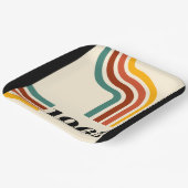 1965 Retro Stripe Vintage Poster Pappteller (Gewinkelt)