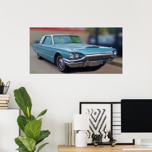 1965 T-BIRD POSTER (Heimbüro)
