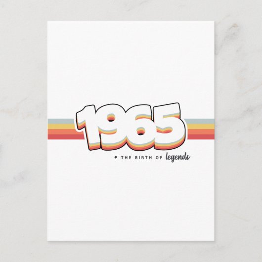 1965 The birth of legends Postkarte (Vorderseite)