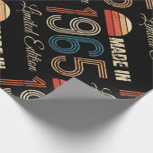 1965 Vintag 60. Geburtstag Geschenkpapier (Ecke)