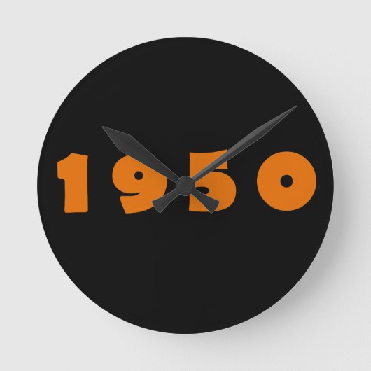 1965 Vintag Runde Wanduhr (Vorderseite)