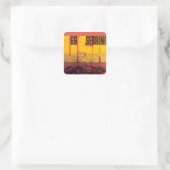 1966 12 Stunden Sebring Quadratischer Aufkleber (Tasche)