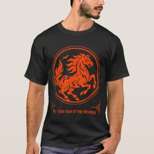 1966 2026 Jahr des Feuerpferdes 60. Geburtstag T-Shirt