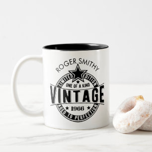 1966 60. Geburtstag Vintage Gereift bis zur Perfek Zweifarbige Tasse