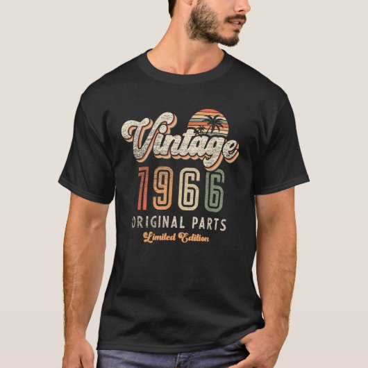 1966 60 Jahre alt 60. Retro-Geschenk limitierte Au T-Shirt (Vorderseite)