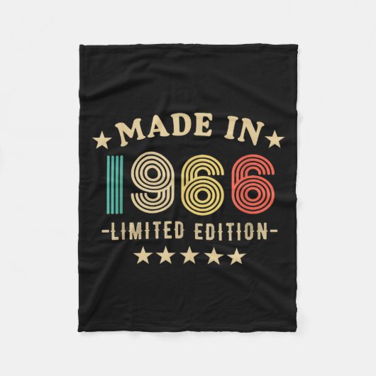 1966 60th Birthday,funny Retro 2026 Gift Him,dad,f Fleecedecke (Vorderseite)