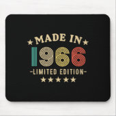 1966 60th Birthday,funny Retro 2026 Gift Him,dad,f Mousepad (Vorne)