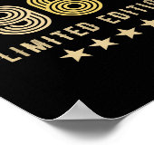 1966 60th Birthday,funny Retro 2026 Gift Him,dad,f Poster (Ecke)