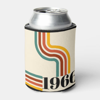 1966 60th Birthday Retro Stripe Vintage  Dosenkühler
